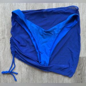 SHEIN Vibrant Blue Skirt Set